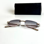Bottega Veneta Rimless – Silver Grey Gradient