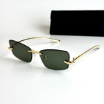 Bottega Veneta Rimless – Gold Green