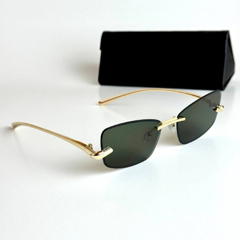 Bottega Veneta Rimless – Gold Green