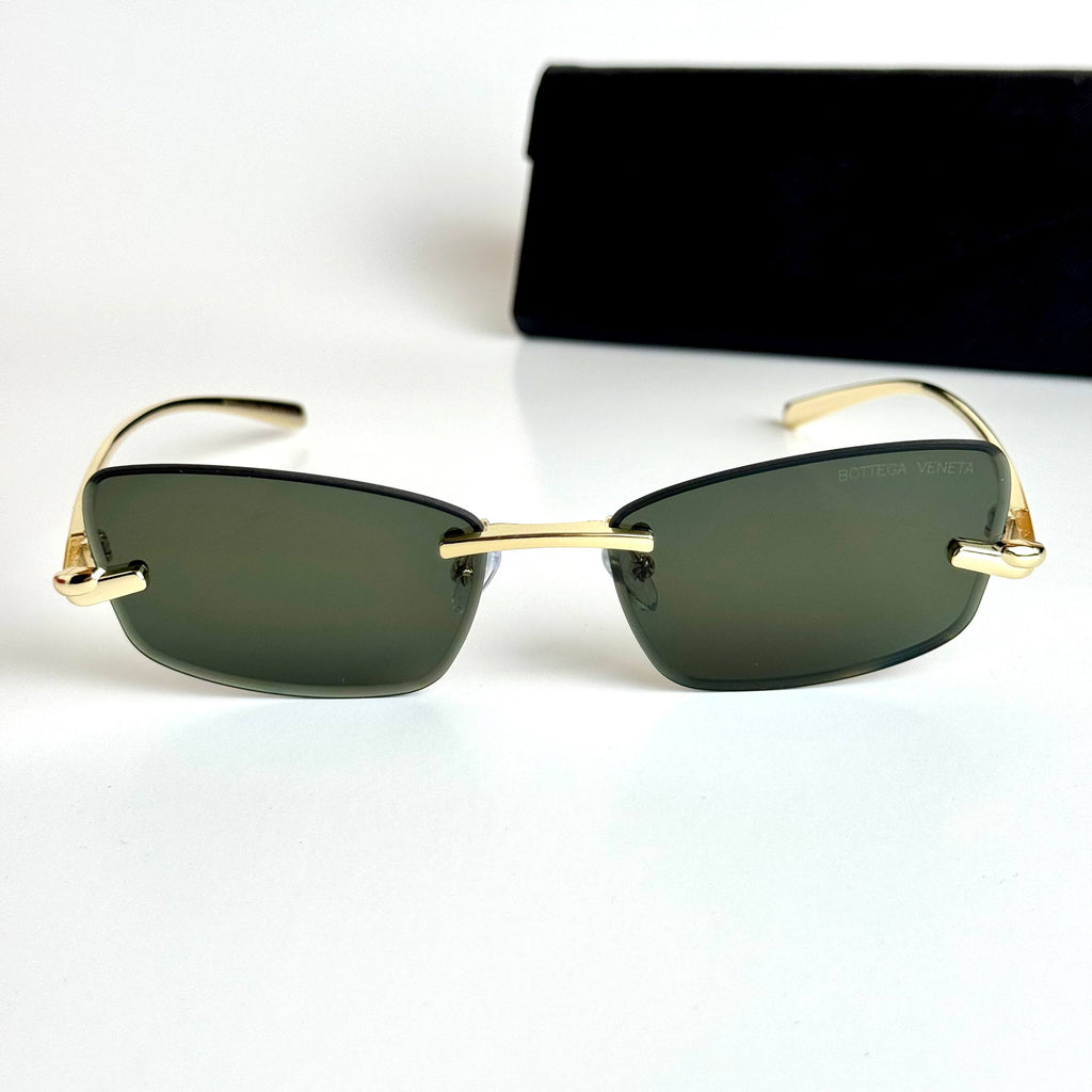 Bottega Veneta Rimless – Gold Green