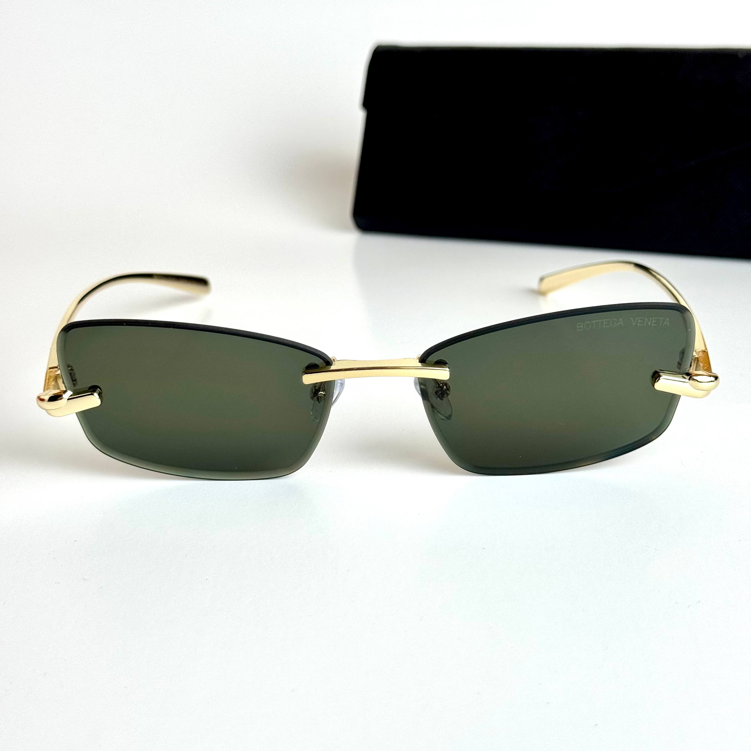 Bottega Veneta Rimless – Gold Green