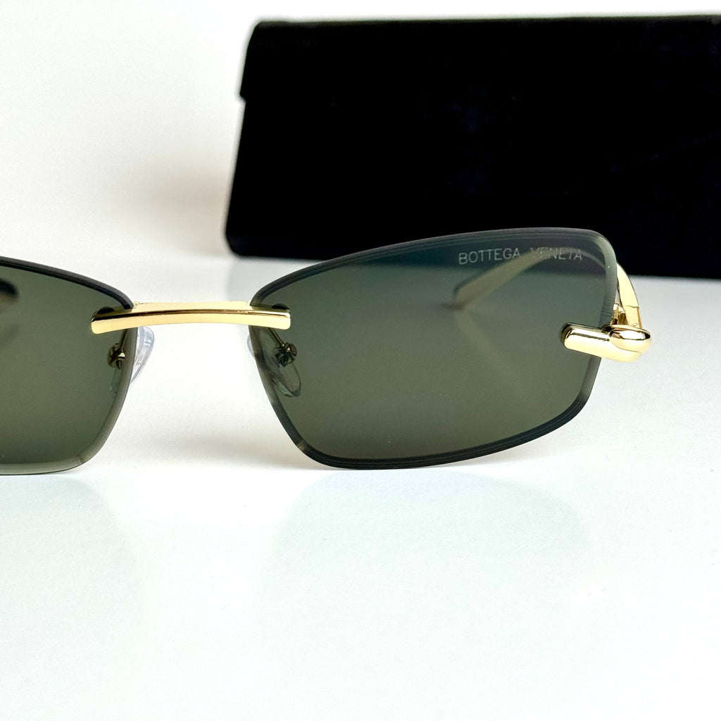 Bottega Veneta Rimless – Gold Green