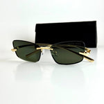 Bottega Veneta Rimless – Gold Green