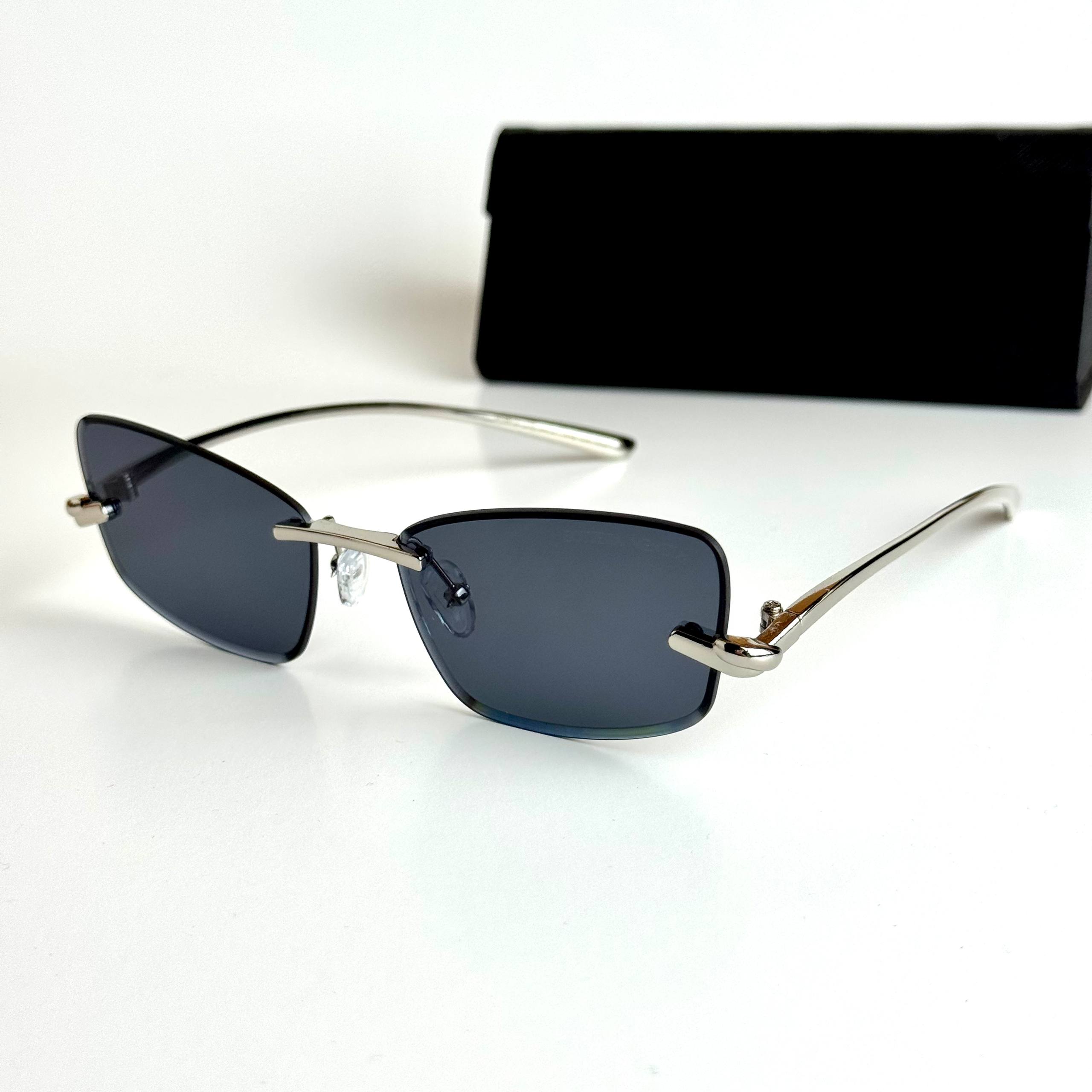 Bottega Veneta Rimless – Silver Black