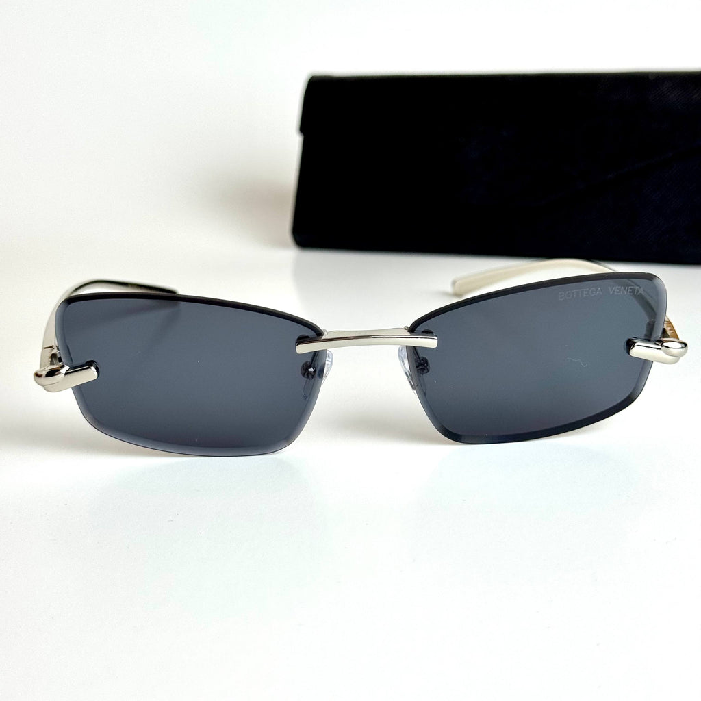 Bottega Veneta Rimless – Silver Black
