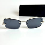 Bottega Veneta Rimless – Silver Black