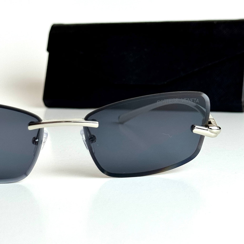 Bottega Veneta Rimless – Silver Black