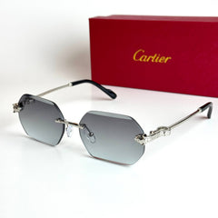 Cartier CT0468S – Silver Green Gradient