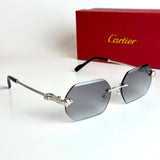 Cartier CT0468S – Silver Green Gradient