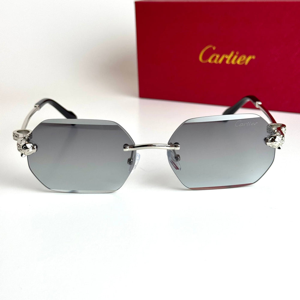 Cartier CT0468S – Silver Green Gradient