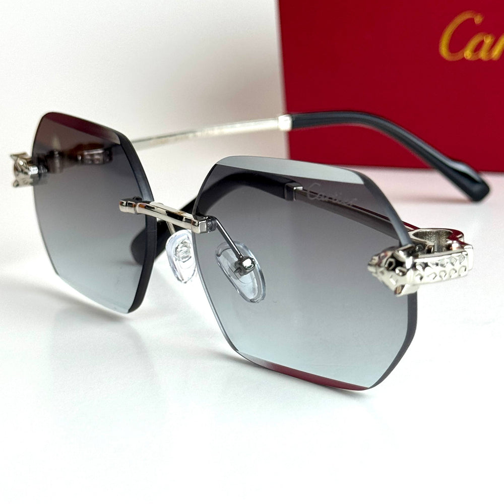 Cartier CT0468S – Silver Green Gradient