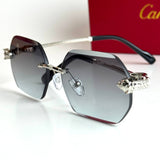 Cartier CT0468S – Silver Green Gradient