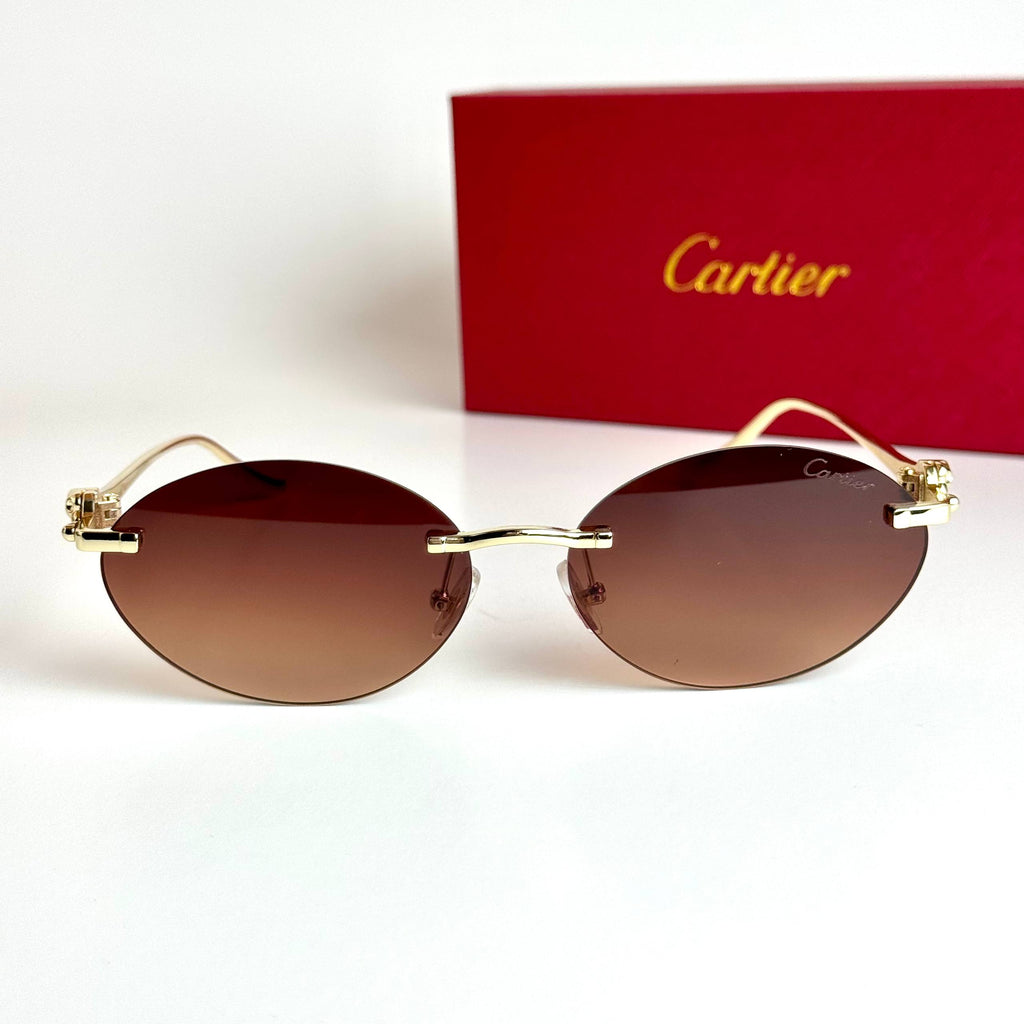 Cartier Oval CT0538S – Gold Brown