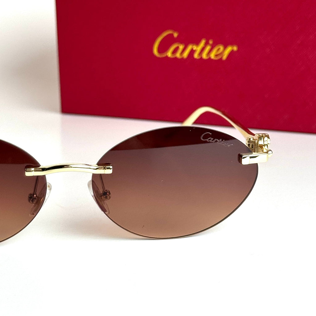 Cartier Oval CT0538S – Gold Brown