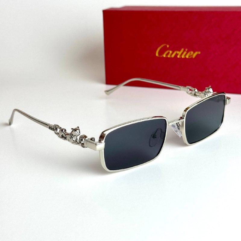 Cartier Rectangular CT4386 – Silver Black