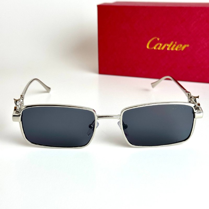 Cartier Rectangular CT4386 – Silver Black