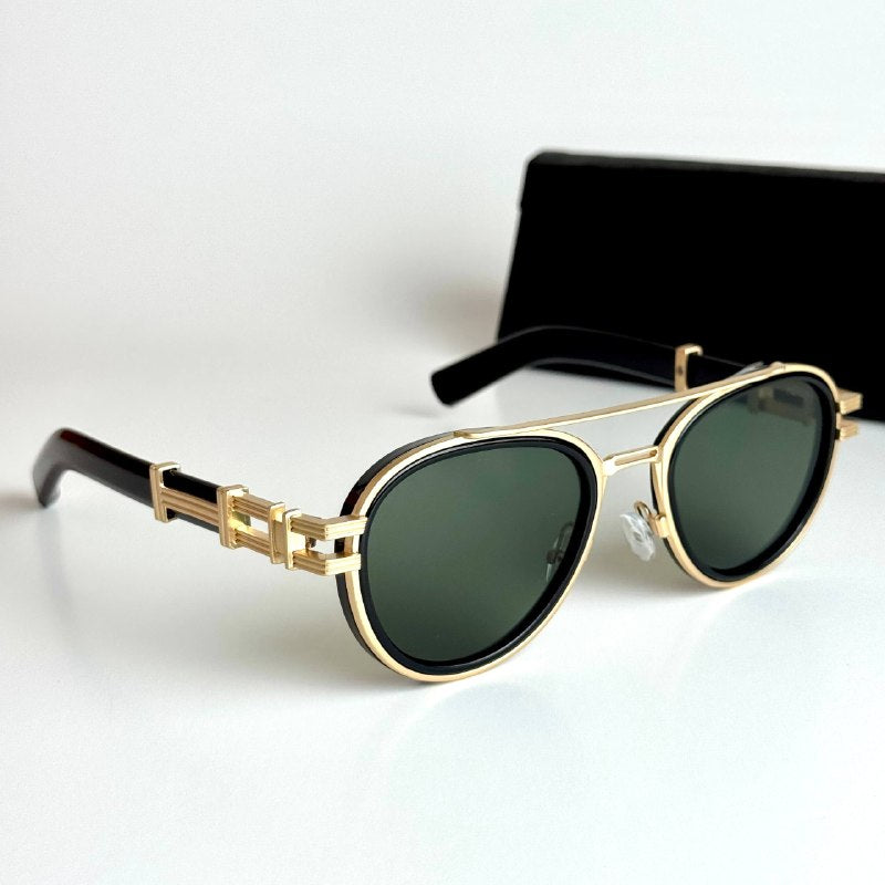 Hermès Round H08S – Gold Green