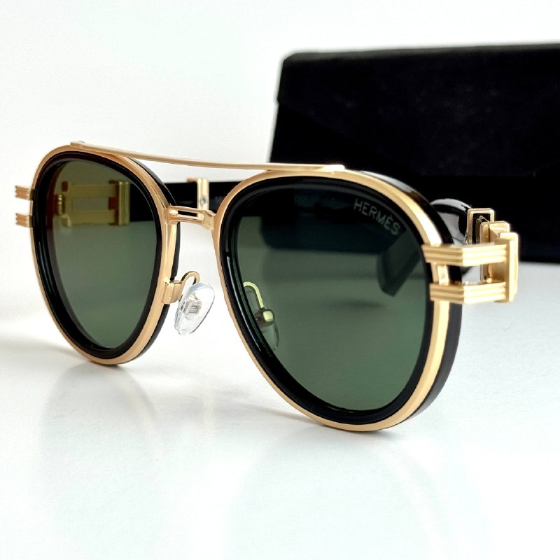 Hermès Round H08S – Gold Green