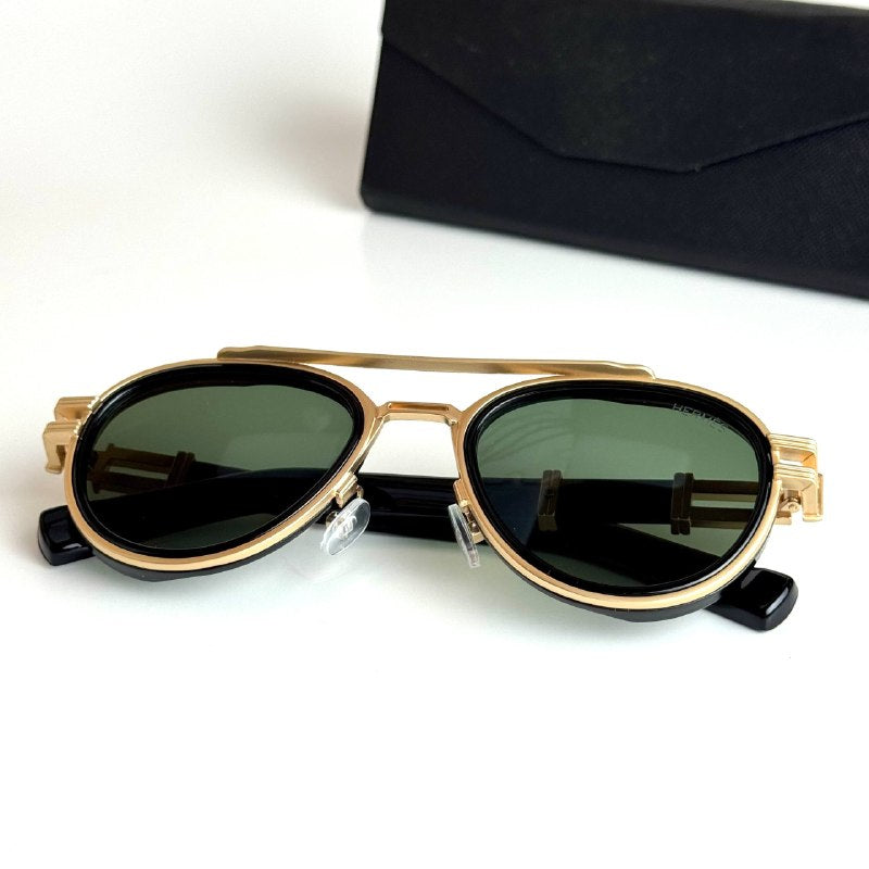 Hermès Round H08S – Gold Green