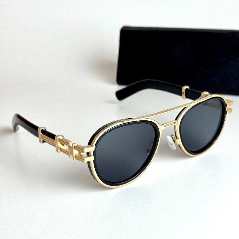 Hermès Round H08S – Gold Black