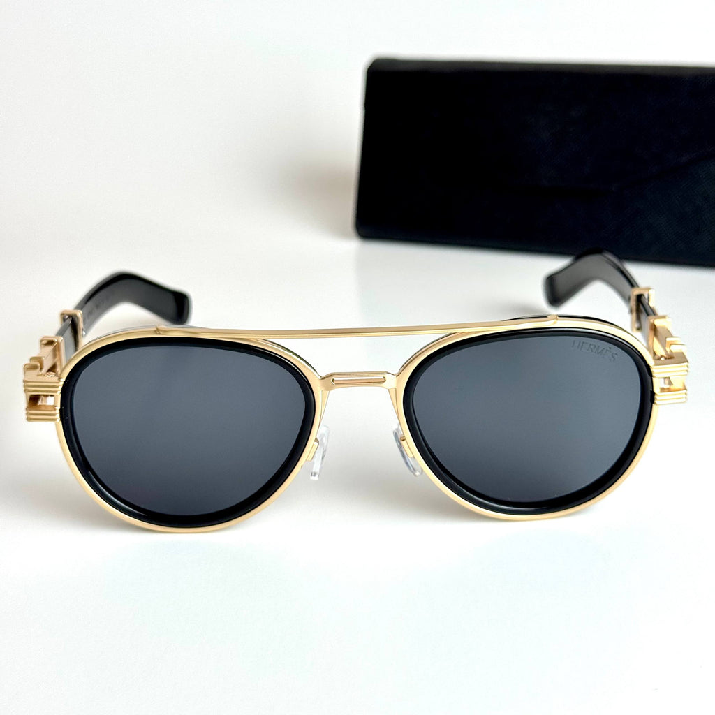 Hermès Round H08S – Gold Black