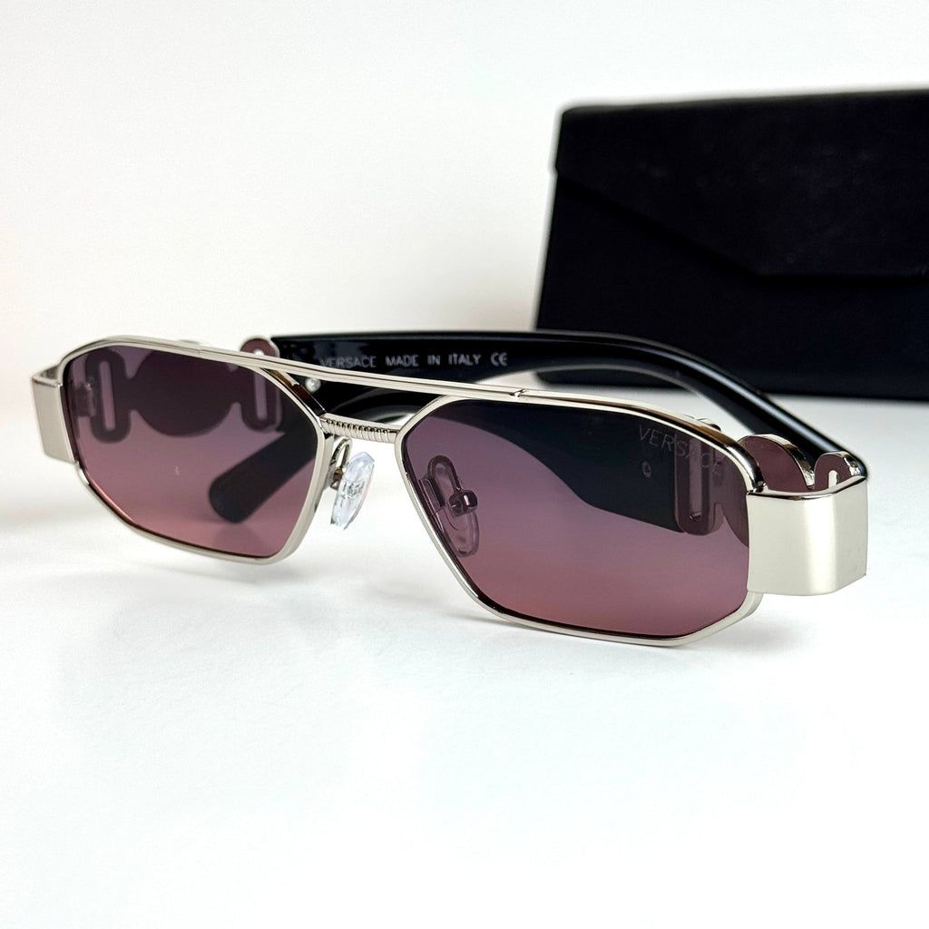 Versace Rectangular VE2267 – Silver Purple