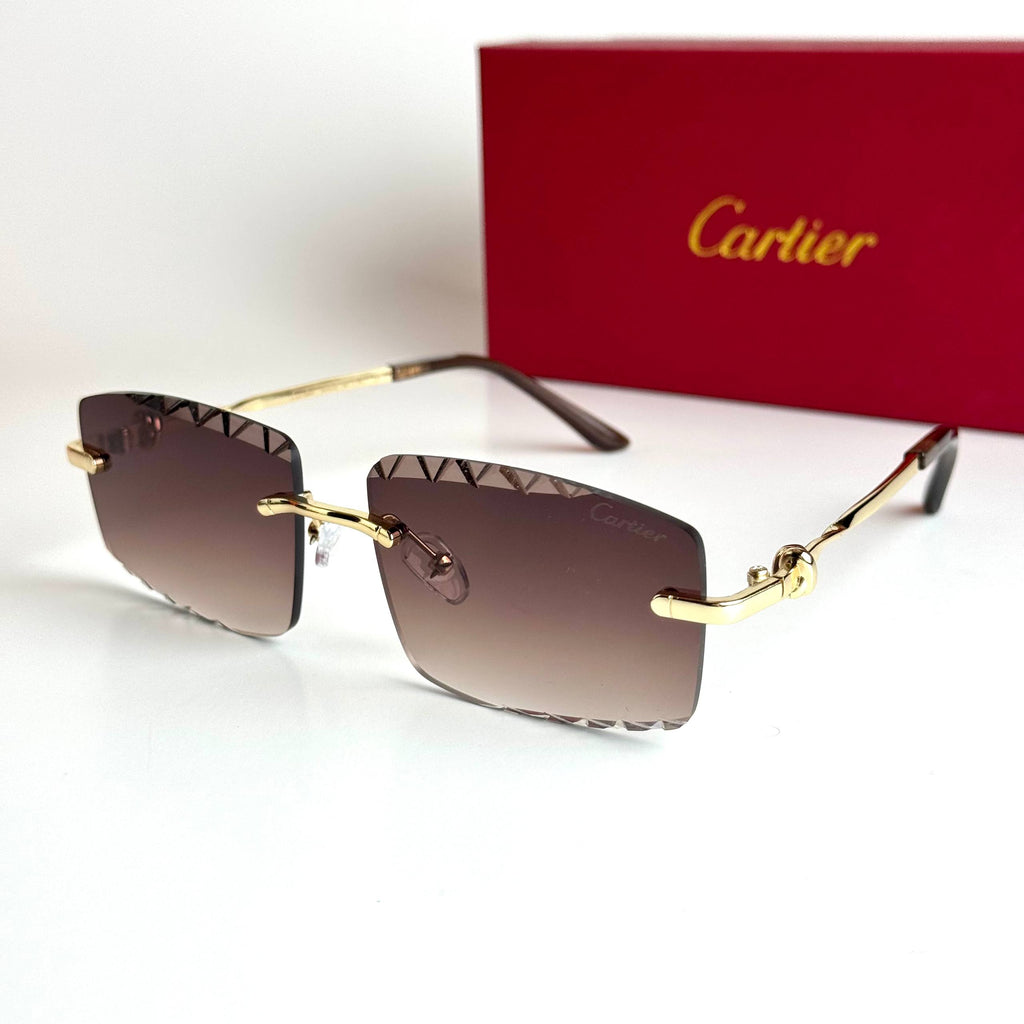 Cartier Rimless CT0478S – Gold Brown
