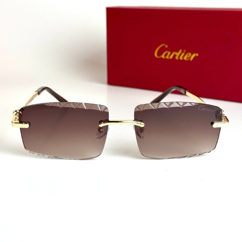 Cartier Rimless CT0478S – Gold Brown