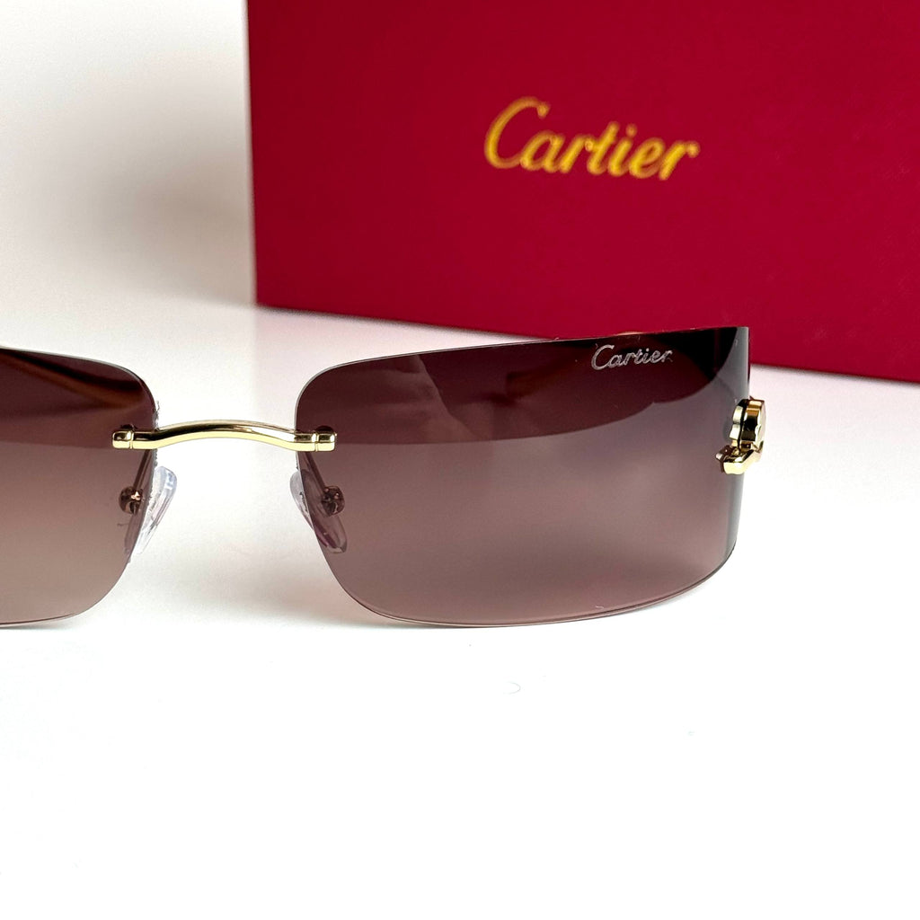 Cartier Mask CT0463S – Gold Brown