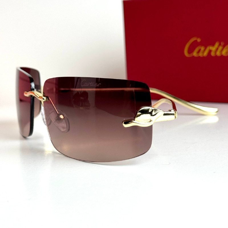 Cartier Mask CT0463S – Gold Brown