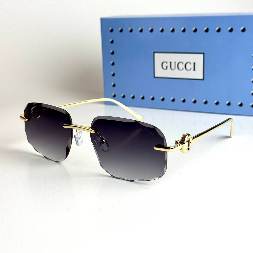 Gucci Rimless GG1834S – Gold Black