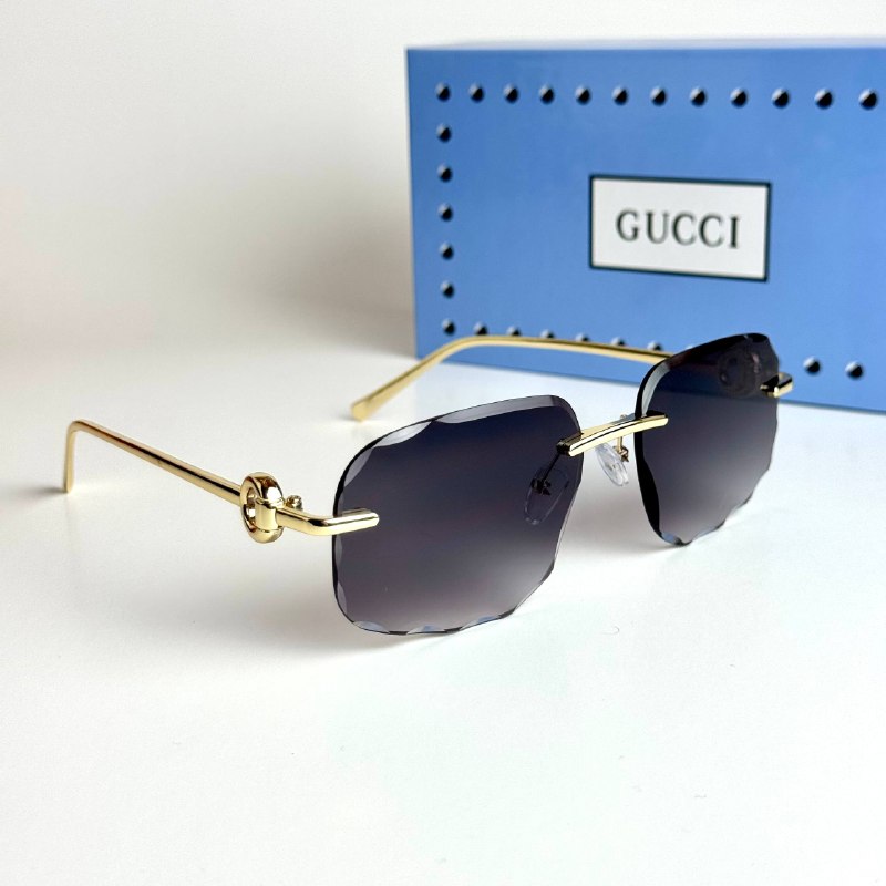 Gucci Rimless GG1834S – Gold Black