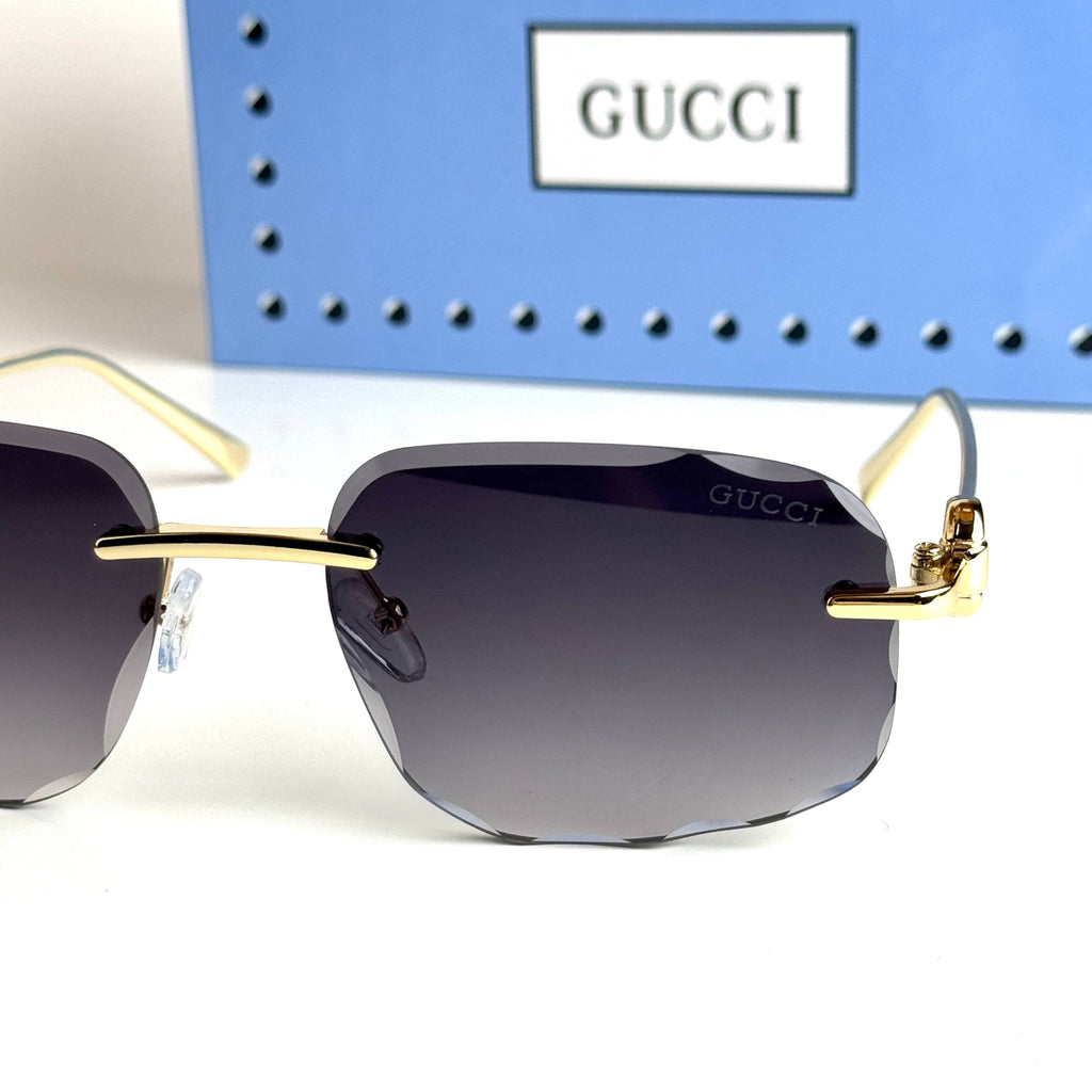 Gucci Rimless GG1834S – Gold Black