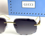 Gucci Rimless GG1834S – Gold Black