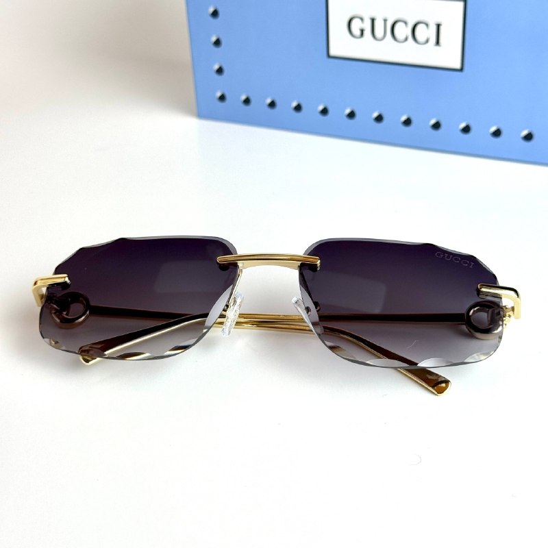 Gucci Rimless GG1834S – Gold Black