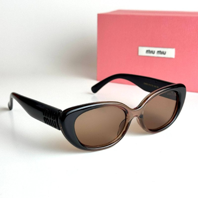 Miu Miu Oval SMU09Z – Black Brown