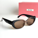 Miu Miu Oval SMU09Z – Black Brown
