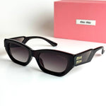 Miu Miu Rectangular SMU15Z – Black Grey