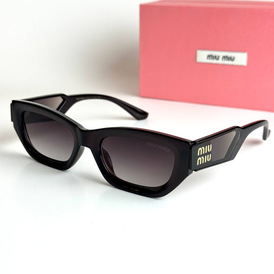 Miu Miu Rectangular SMU15Z – Black Grey