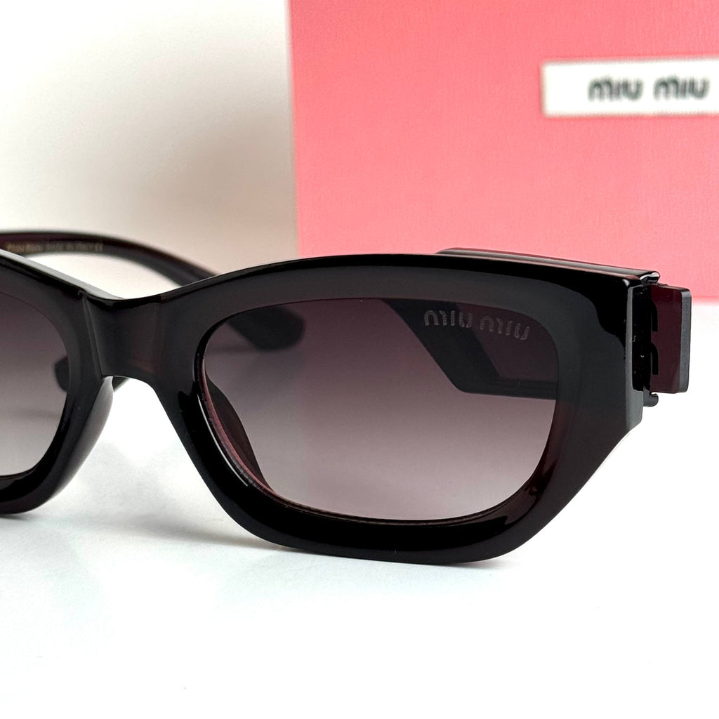 Miu Miu Rectangular SMU15Z – Black Grey