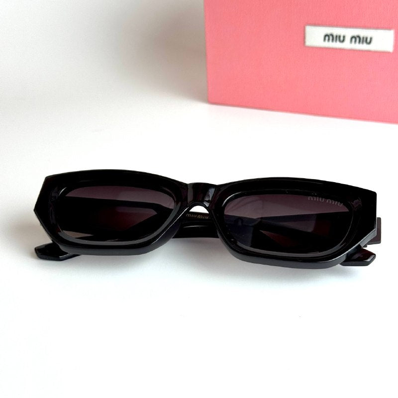 Miu Miu Rectangular SMU15Z – Black Grey