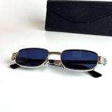 Bottega Veneta Rectangular BV1284S – Silver Blue