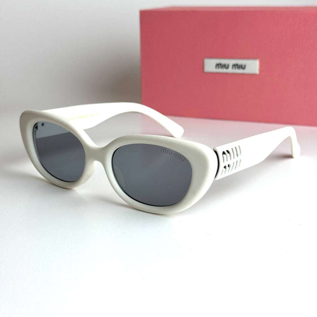Miu Miu Oval SMU09Z – White Grey