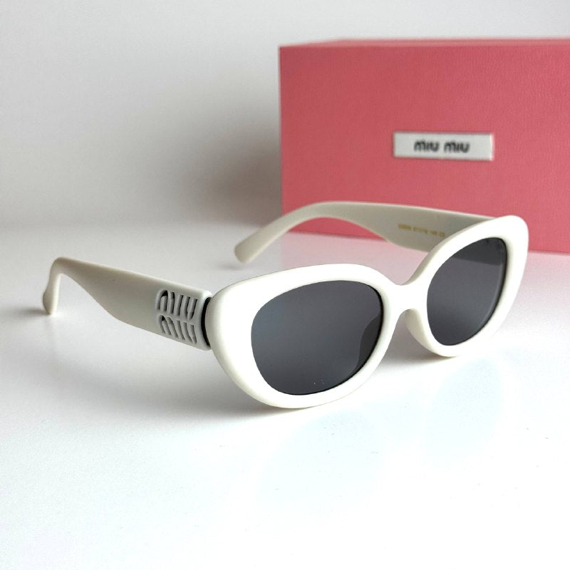 Miu Miu Oval SMU09Z – White Grey