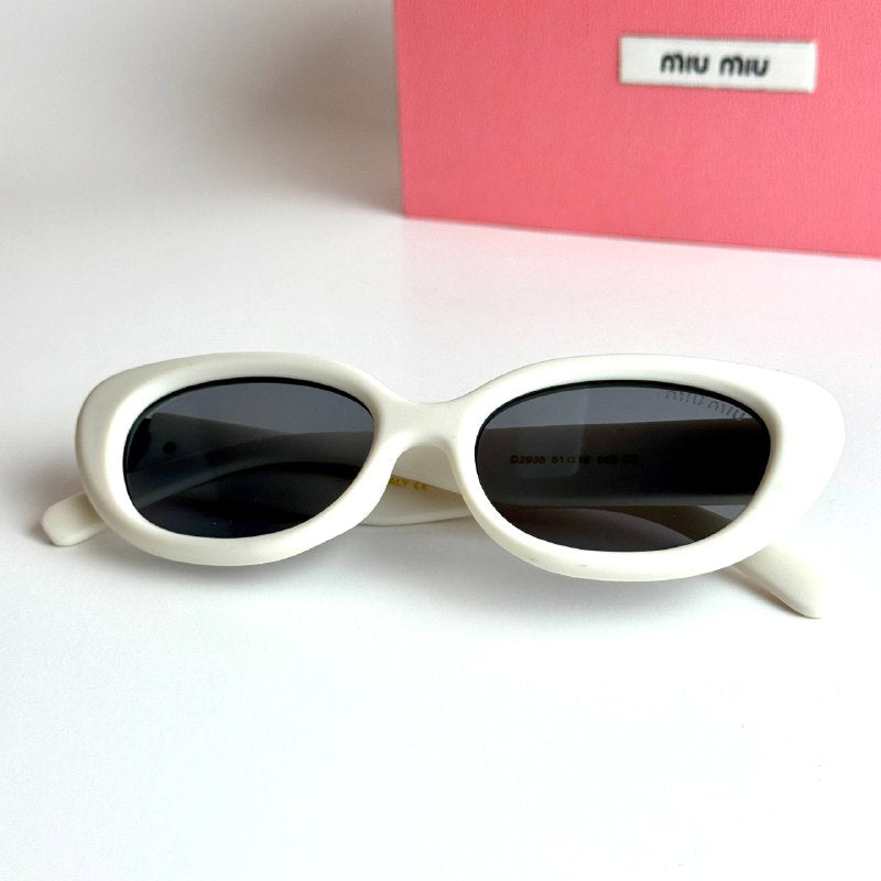 Miu Miu Oval SMU09Z – White Grey