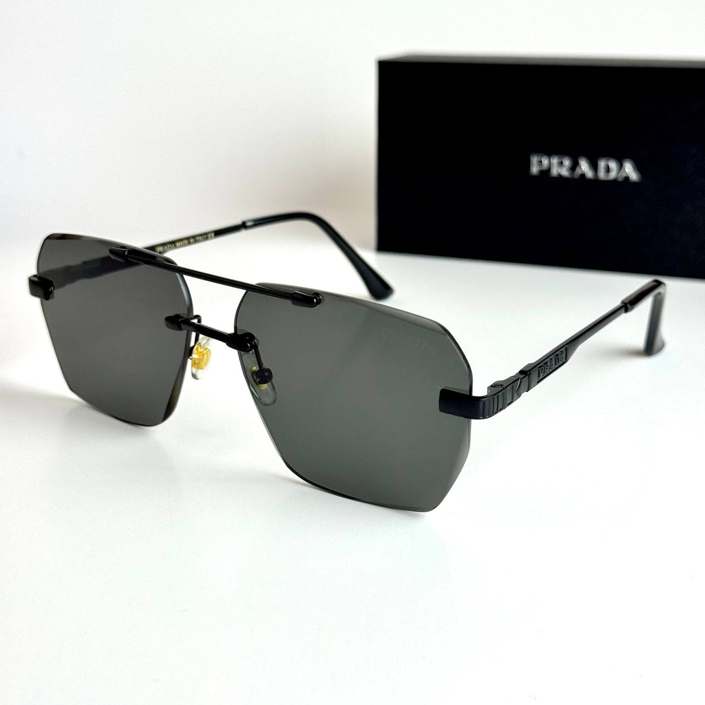 Prada Rimless SPR18Z – Matte Black
