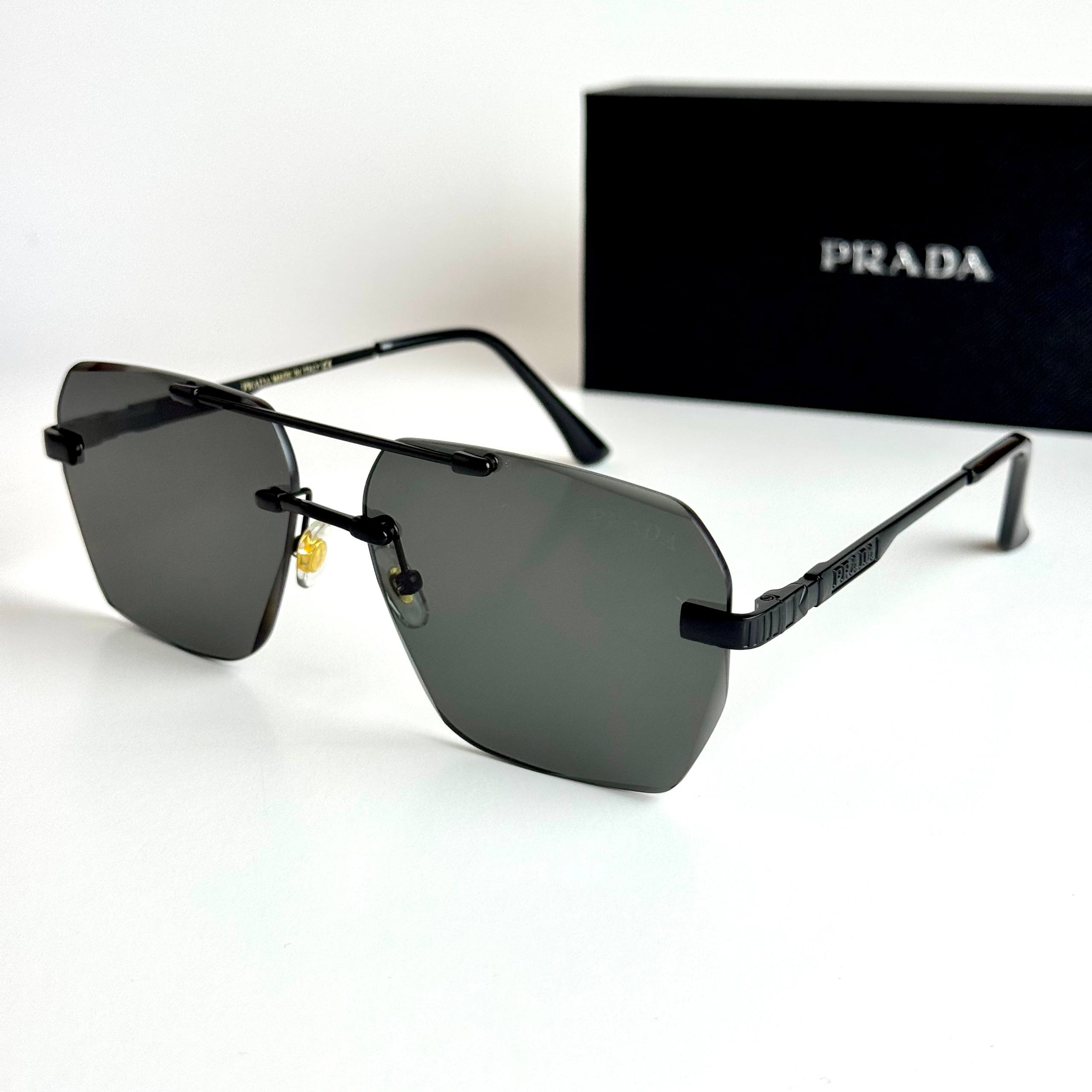 Prada Rimless SPR18Z – Matte Black