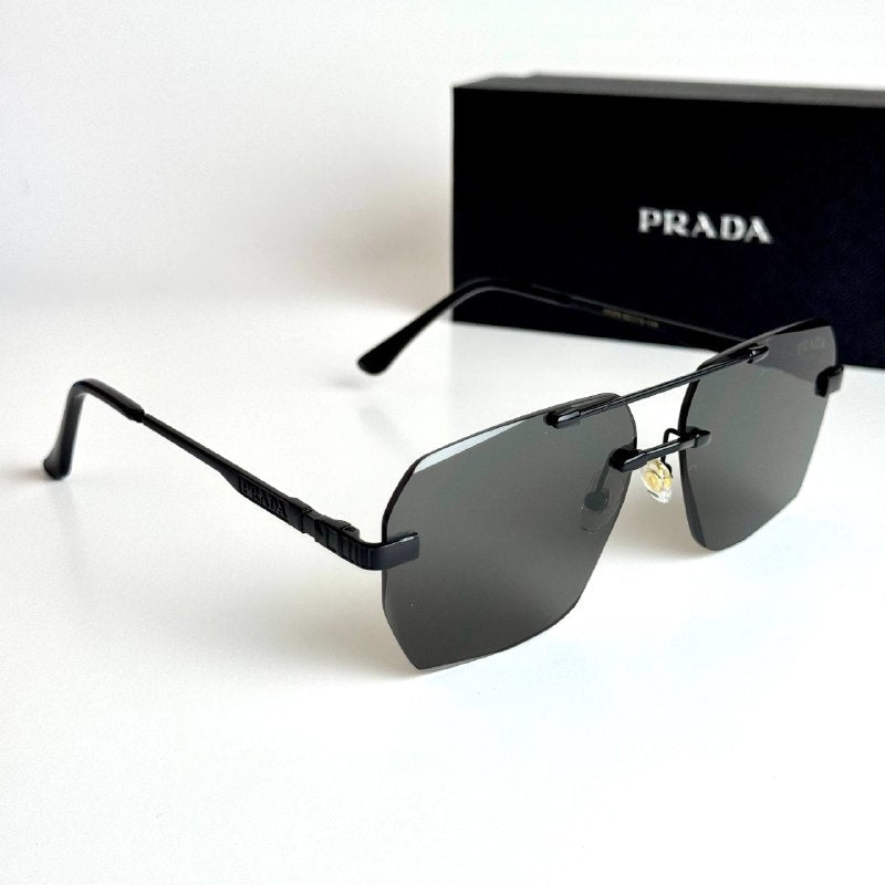 Prada Rimless SPR18Z – Matte Black