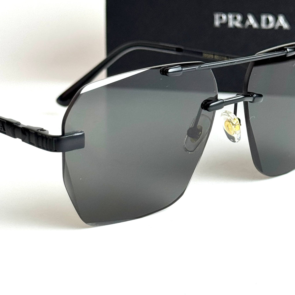 Prada Rimless SPR18Z – Matte Black