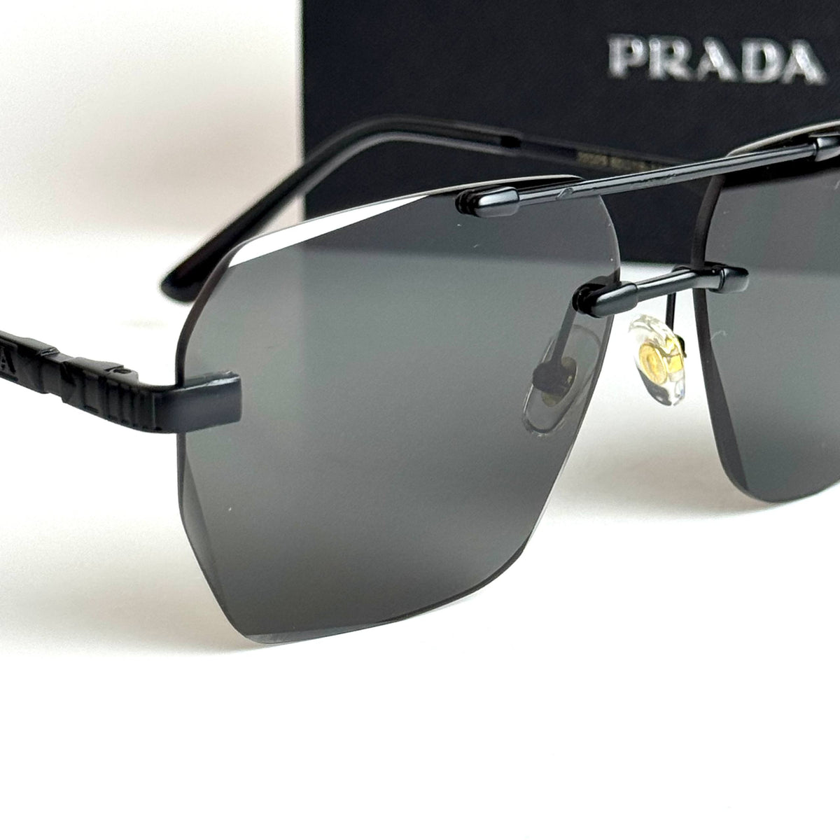 Prada Rimless SPR18Z – Matte Black